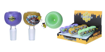 HoneyDew WPH-851 – 14mm Glass Bowl with Bee Accent (12ct Display)