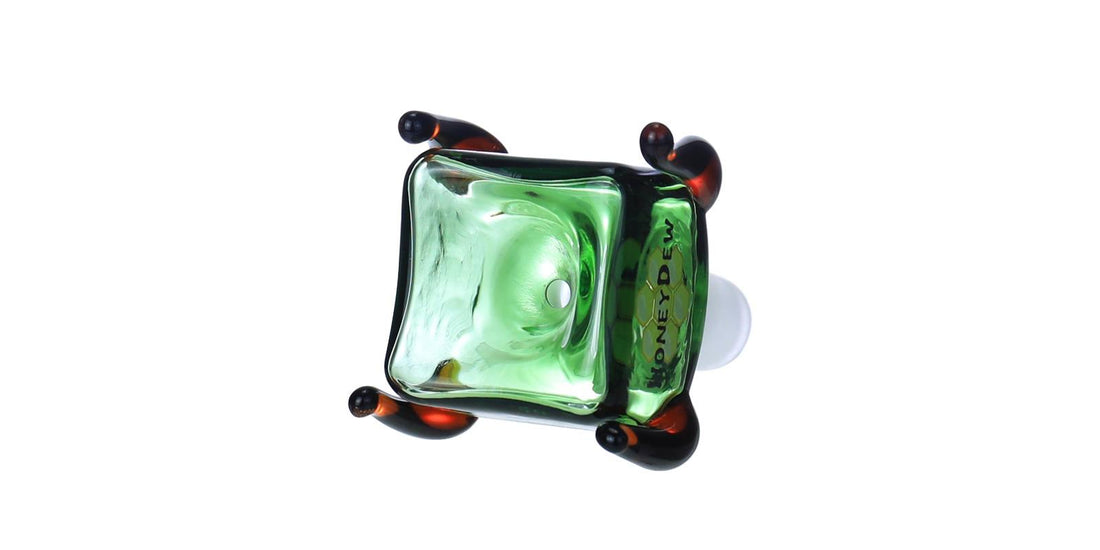 HoneyDew WPH-829 – 14mm Square Glass Bowl with Side Handles (12ct Display)