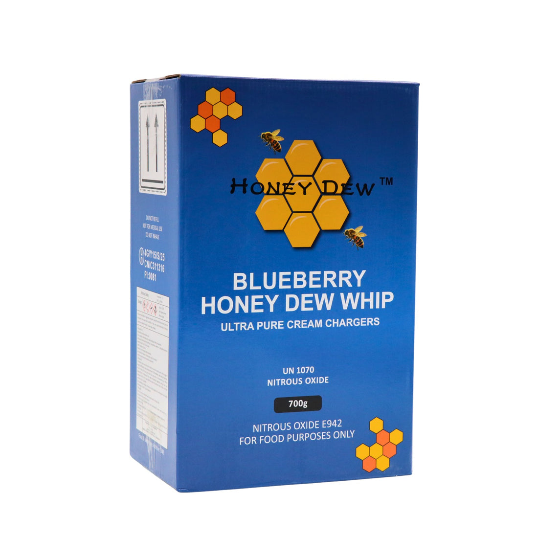 HoneyDew 700 gram BlueBerry Whip Cream Charger Case of 6