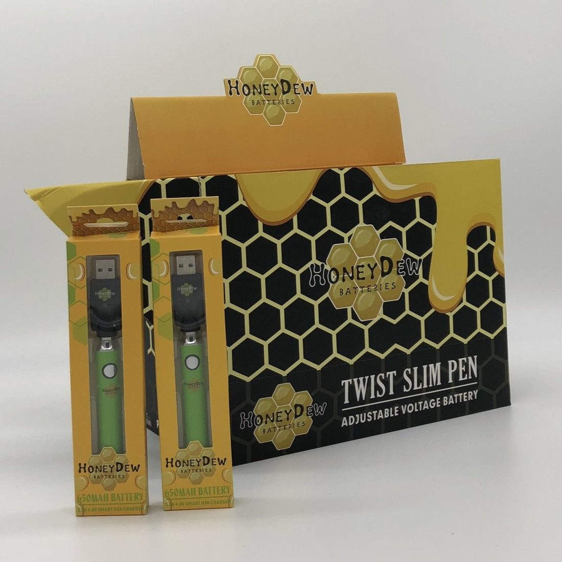 Honey Dew Batteries Twist Slim Pen 510 Thread 48ct