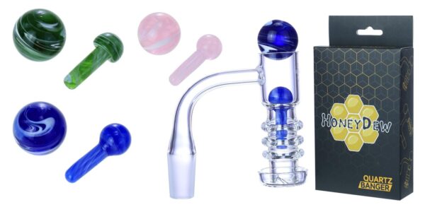 HoneyDew Quartz Banger Set – WPY-470 (Single Pack, Pink/Green/Blue)