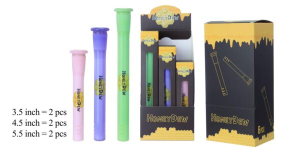 HoneyDew Downstem DS-05 – 6ct Display (3.5", 4.5", 5.5")