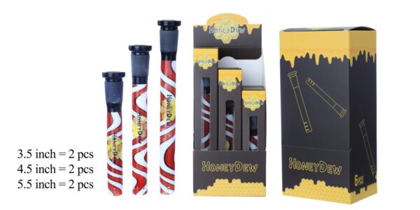 HoneyDew Downstem DS-07 – 6ct Display (3.5", 4.5", 5.5")
