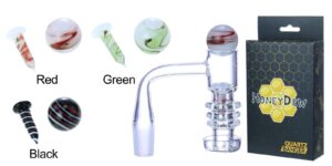 HoneyDew Quartz Banger – WPY-471 (Single, Green / Black / Red)