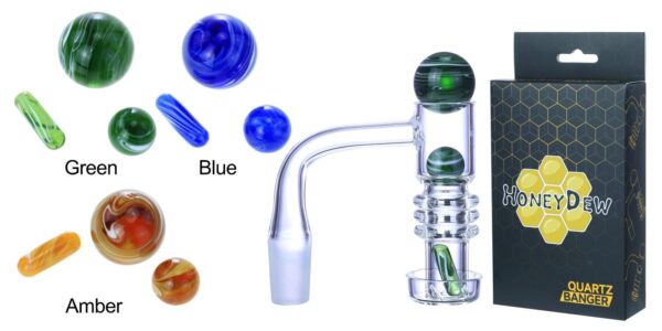HoneyDew Quartz Banger – WPY-472 (Single, Green / Blue / Amber)